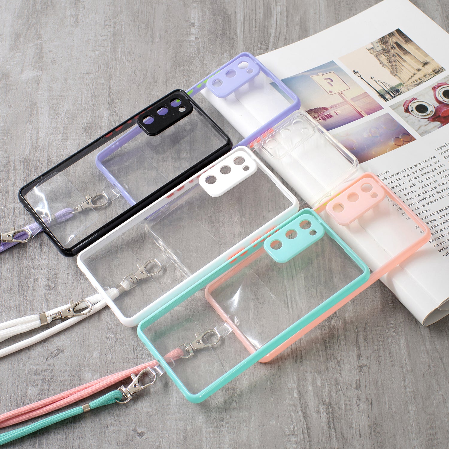 Transparent TPU + Acrylic Back Phone Cover Shell with Lanyard for Samsung Galaxy S20 FE 2022/S20 FE 4G/S20 FE 5G/S20 Lite - Pink Transparent TPU + Acrylic Back Phone Cover Shell with Lanyard for Samsung Galaxy S20 FE 2022/S20 FE 4G/S20 FE 5G/S20 Lite - Pink